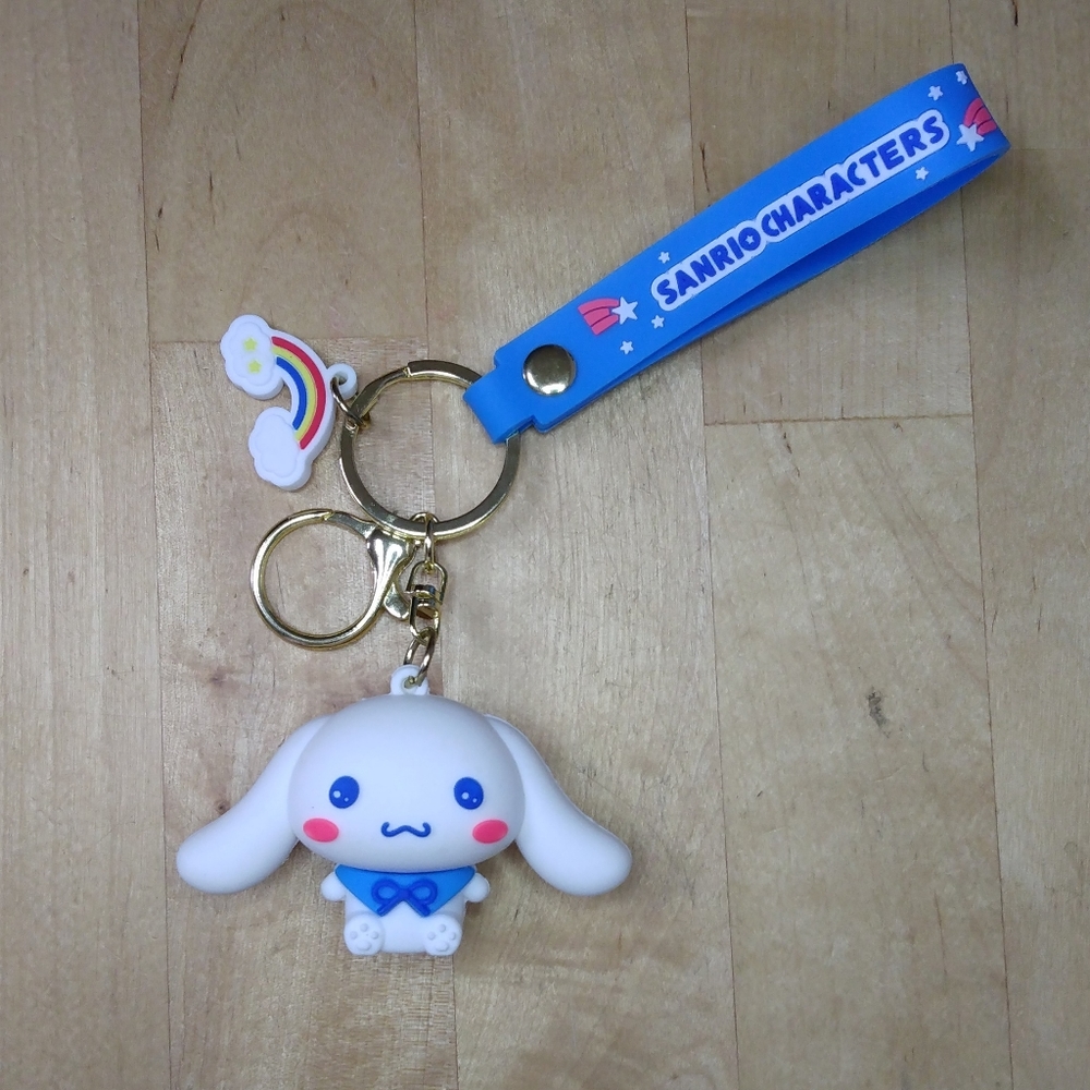 Cinnamoroll With Rainbow 3D Keychain